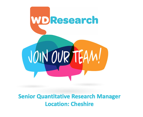 Wendy Dunn Research is looking for a Senior Quantitative Research Manager based in Cheshire.

If you would like to apply, or find out more, please contact Susan@wdresearch.co.uk

#marketresearch #jobopportunity #research #share #help