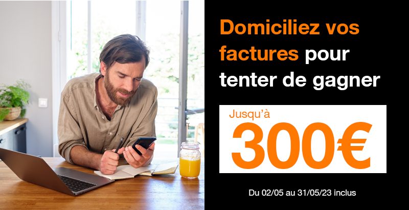 #BonPlan
Plus que quelques jours pour participer au tirage au sort et tenter de se faire rembourser vos factures bit.ly/3KspNxb

👉  conditions sur orangebank.fr