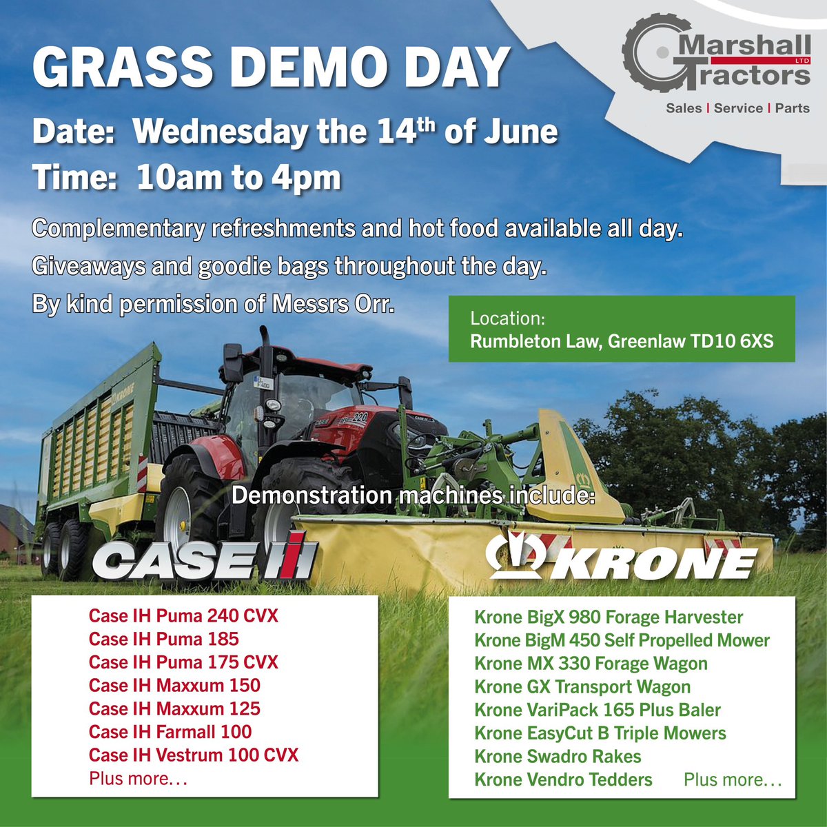 Join us on the 14th of June 2023. <a href="/KroneUK/">Krone UK</a> <a href="/CaseIH_UK_IRE/">Case IH UK & IRE</a>
