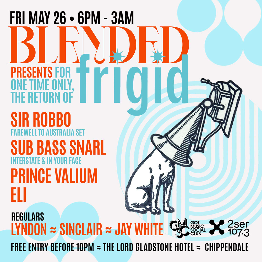 Come and attempt to recall some of these memories, while complaining about the aches and pains of old age, with us THIS FRIDAY as we farewell Sir Robbo and wish him all the best in his relocation overseas, at Blended pres. Frigid - it is free before 10pm. 3/3