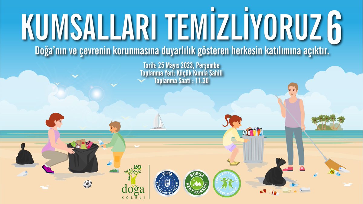 Bursa Özlüce Kampüsü ortaokul öğrencilerimiz geliştirdikleri projelerle fark yaratıyor. Bursa Büyükşehir Belediyesi Sahil Planlama ve Yapım Şube Müdürlüğü ve Bursa Kent Konseyi Çocuk Meclisi iş birliğiyle “Kumsalları Temizliyoruz ” projesinin 6.sını gerçekleştiriyorlar.