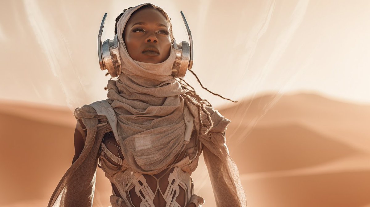 joniel's tweet image. GM!

Spacesuits had everyone buzzing yesterday. I couldn&apos;t help but dream all night about these future astronauts with African tribe vibes. The future just got an extra spice of adventure! I bet they&apos;d look amazing on @SonequaMG .✨🚀 #TribalInspiration #FutureExplorers&quot;