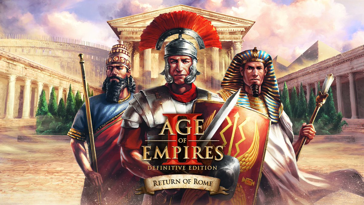 libralonix's tweet photo. Take a trip back through time as we explore the Return of Rome DLC in Age of Empires II Definitive Edition!
Grab a cuppa, wind up your Trebuchets and come hang out!
Now live on Twitch!
@AgeOfEmpires #returnofrome #DLC
https://t.co/EFMIDDns2f https://t.co/n8EMgg9Rs1