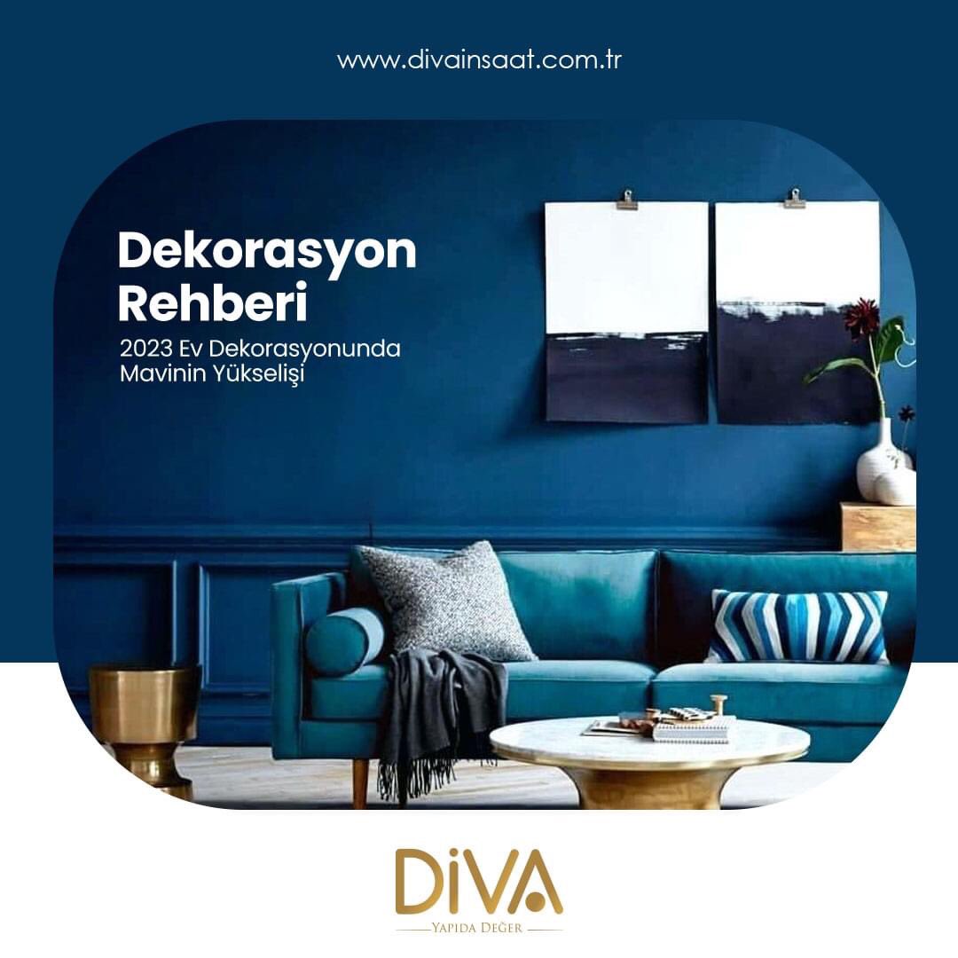 Bahar ve yaz aylarında, yoğun bir mavi renk görünümü hakim olacak. Sıcak ve huzurlu bir atmosfer yaratan mavi, evlerimizi boyamak için kullanılırken; duvarlardan koltuklara, abajurlardan dolaplara kadar her ton mavi 2023 bahar dekorasyon fikirleri arasında yer alacak.