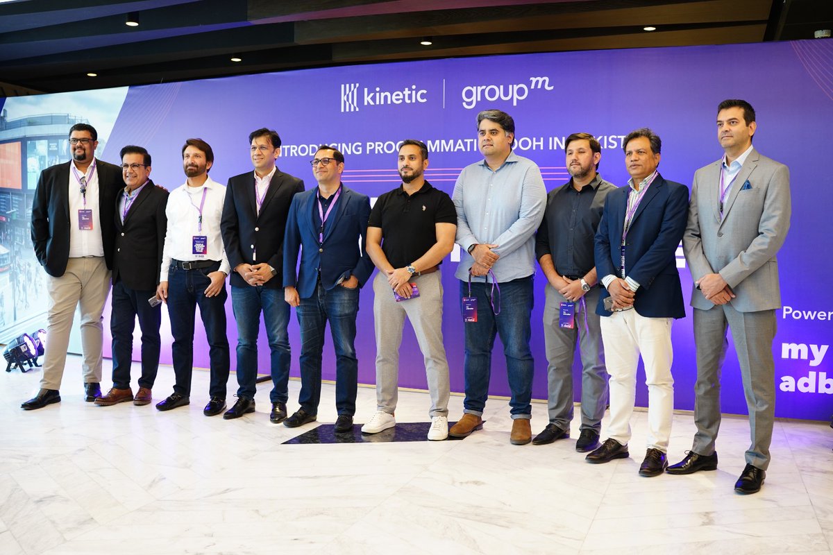 fragranceofluv's tweet image. Here is the news Groupm and Kinetic have  launch the industry of Programmatic Digital Out-Of-Home in Pakistan. And The event was held on May 9th in Lahore at Cue Cinemas to showcase the innovative people-powered marketing model.
#ProgrammaticDOOH #DigitalOOH