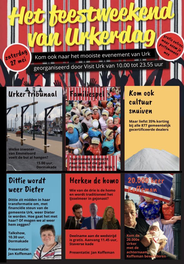 Visit Urk on Twitter "Zaterdag is het weer Urkerdag. Kom naar Urk. Er