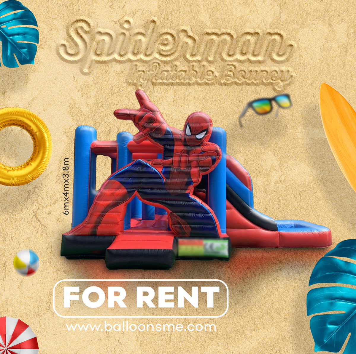 Jump into endless fun this summer with our Spiderman Inflatable Bouncy! Perfect for kids and adults alike.

balloonsme.com

#inflatables #games #events #kidsactivities #bouncingcastle #eventactivities #summergames #summersale #summer #funtime #rentalitems #abudhabi
