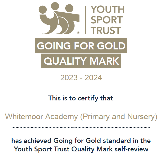 RT @Whitemoorschool: We're delighted to announce that Whitemoor have re-claimed the @YouthSportTrust Gold Quality Mark. Thanks to all the pupils, parents/carers and staff for helping us achieve this prestigious award. @SHINEmulti @Active_Notts @KatyLRoge…