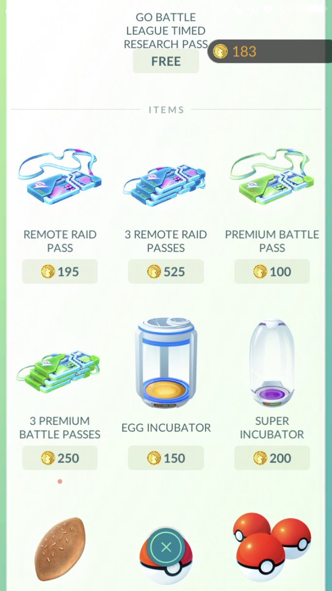 ShadeWolfStudio's tweet photo. @PokemonGoApp Hey @PokemonGoApp why did the price for Raid Passes increase? I thought they were only 100p each, but now they are 195p https://t.co/NimHTOM849