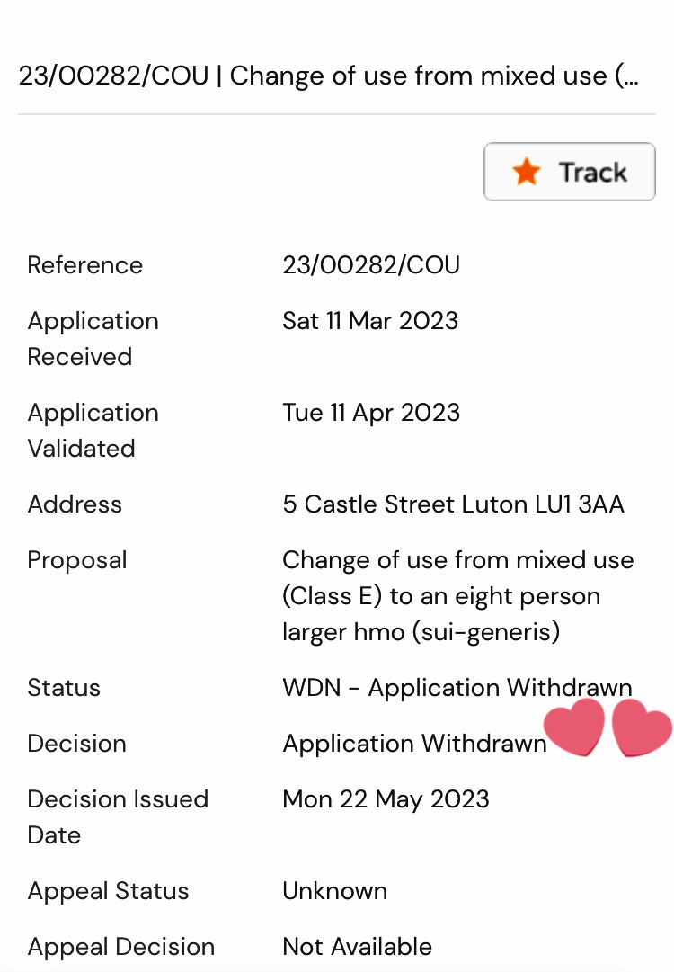 HUGE NEWS! You stood up to #SayNoToTheHMO next to <a href="/TheCastleLive/">Castle Live</a> and the application for bedsits that could’ve threatened Luton’s only alternative live music venue has been WITHDRAWN. Will try to get more reaction for you but this news has just dropped. Thank you for your support