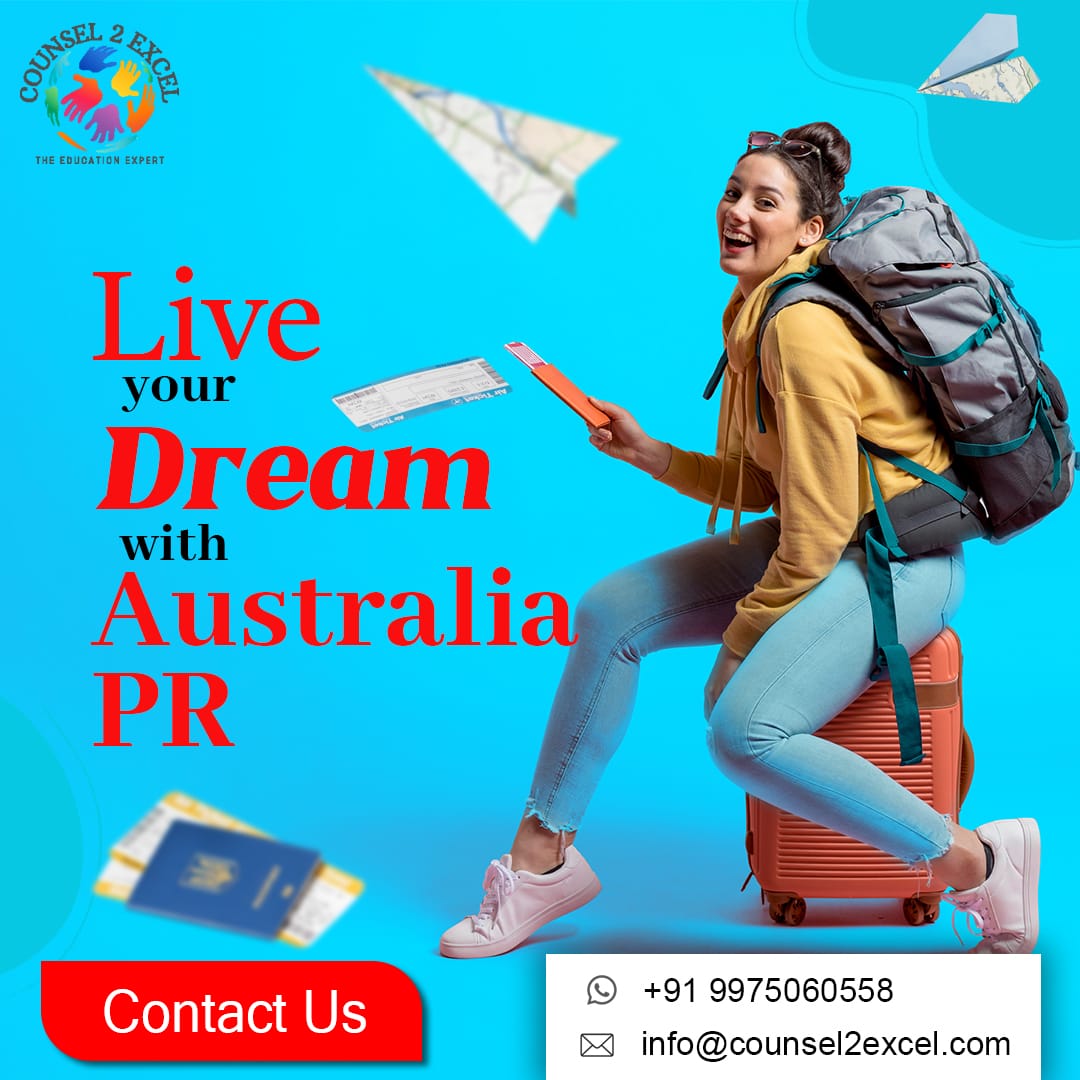 You can now live your dream of staying in Australia with a PR
For more details 
Get in touch with our counsellors now 

#australiapr #studyinaustralia #australianeducation #indiansinaustralia #studyabroad #australia #studyabroadconsultant #abroadcounsellors #counsel2excel