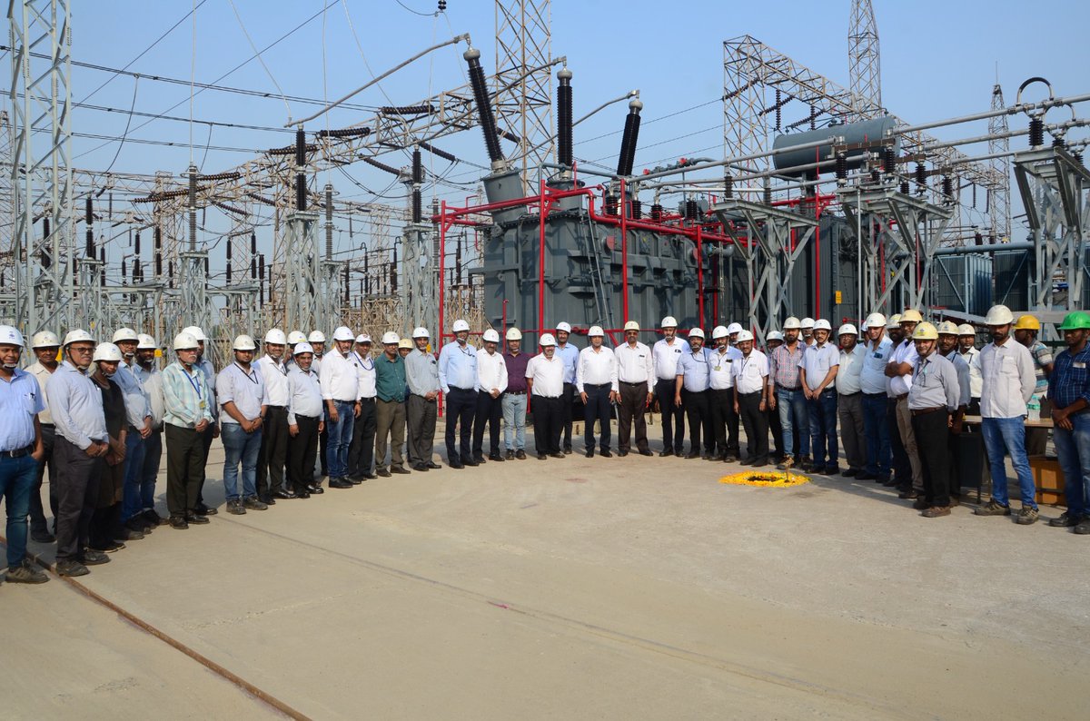 DSPSAIL1's tweet image. Director In-charge (Burnpur &amp;amp; Durgapur Steel Plant) Shri BP Singh inaugurated 220 KV/33KV 80 MVA Transformer MX-7 &amp;amp; 11 KV New Punabad Substation at PMD on 21.05,23 aimed at enhancing power system stability &amp;amp; reliability in 33 KV outdoor Bus of DSP.  @SAILsteel