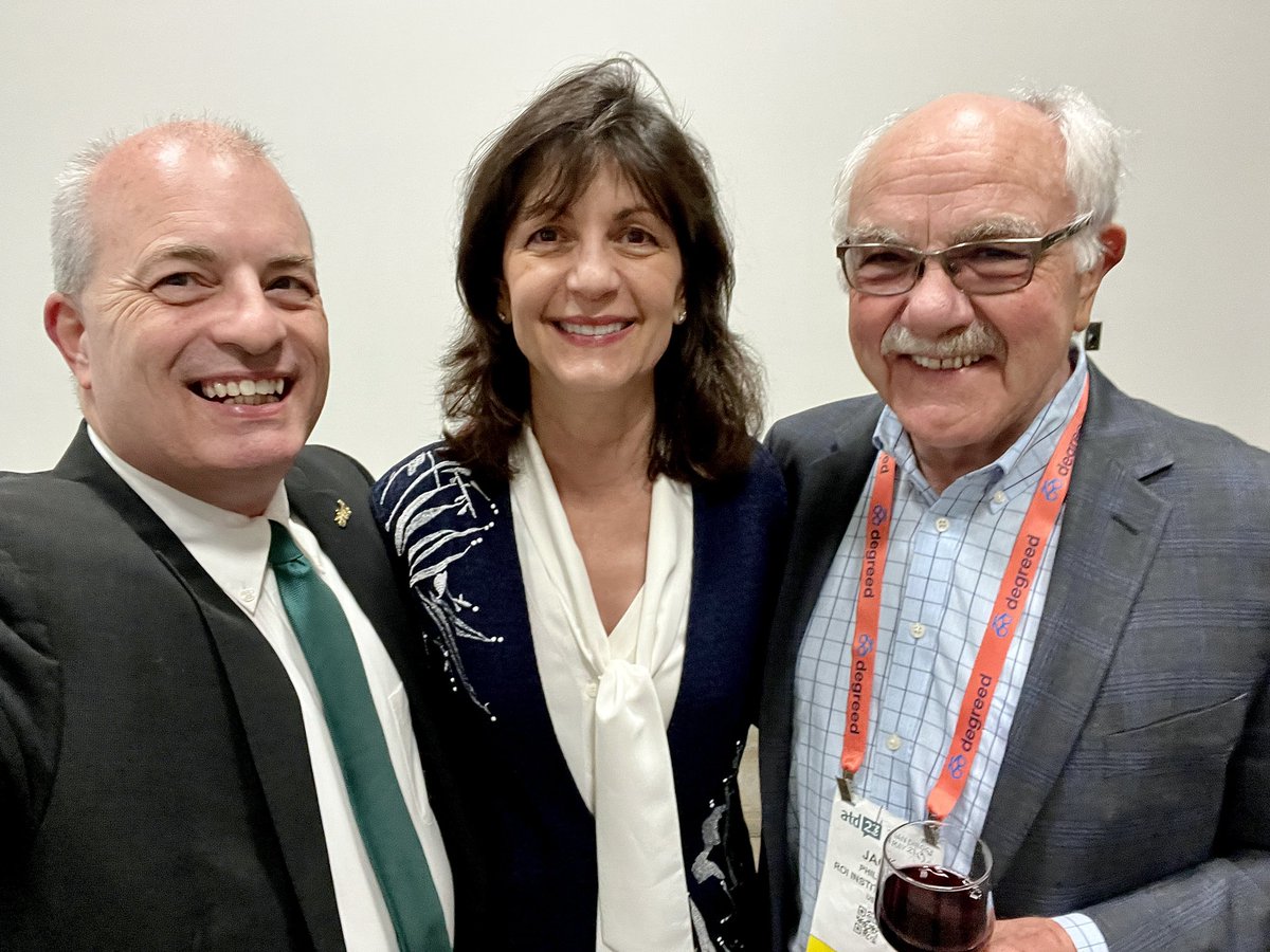 Our industry is lucky to have the insanely talented @ROI_Institute dynamic duo of Jack & @ppphillips. And I appreciate their joy in doing our #atd23 @atd #ReunionSelfies, too!