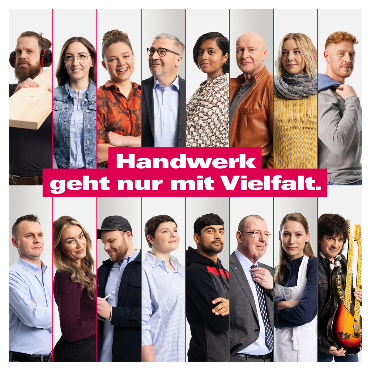 #Handwerk ist vielfältig, bunt und offen für alle. Hier zählt nicht, wo man herkommt, sondern wo man hin will. 5,6 Mio. Handwerkerinnen &amp; Handwerker gehen in über 130 Berufen täglich ihren Weg – unabhängig von Alter, Geschlecht oder Hautfarbe😉Happy #DiversityDay #vielfalt