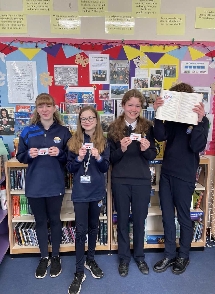 Well done to our team who won the regional heat of the National Reading Champions Quiz in March, they received their book tokens today, £20 each.  Only 2 weeks to go till the London National Final!! <a href="/tsas_norwich/">Thorpe St Andrew School and Sixth Form</a> <a href="/BroadHorizonsEd/">Broad Horizons Education Trust</a> #NRCQ23 <a href="/Literacy_Trust/">National Literacy Trust</a> #lovereading <a href="/GreatSchLibs/">Great School Libraries</a>