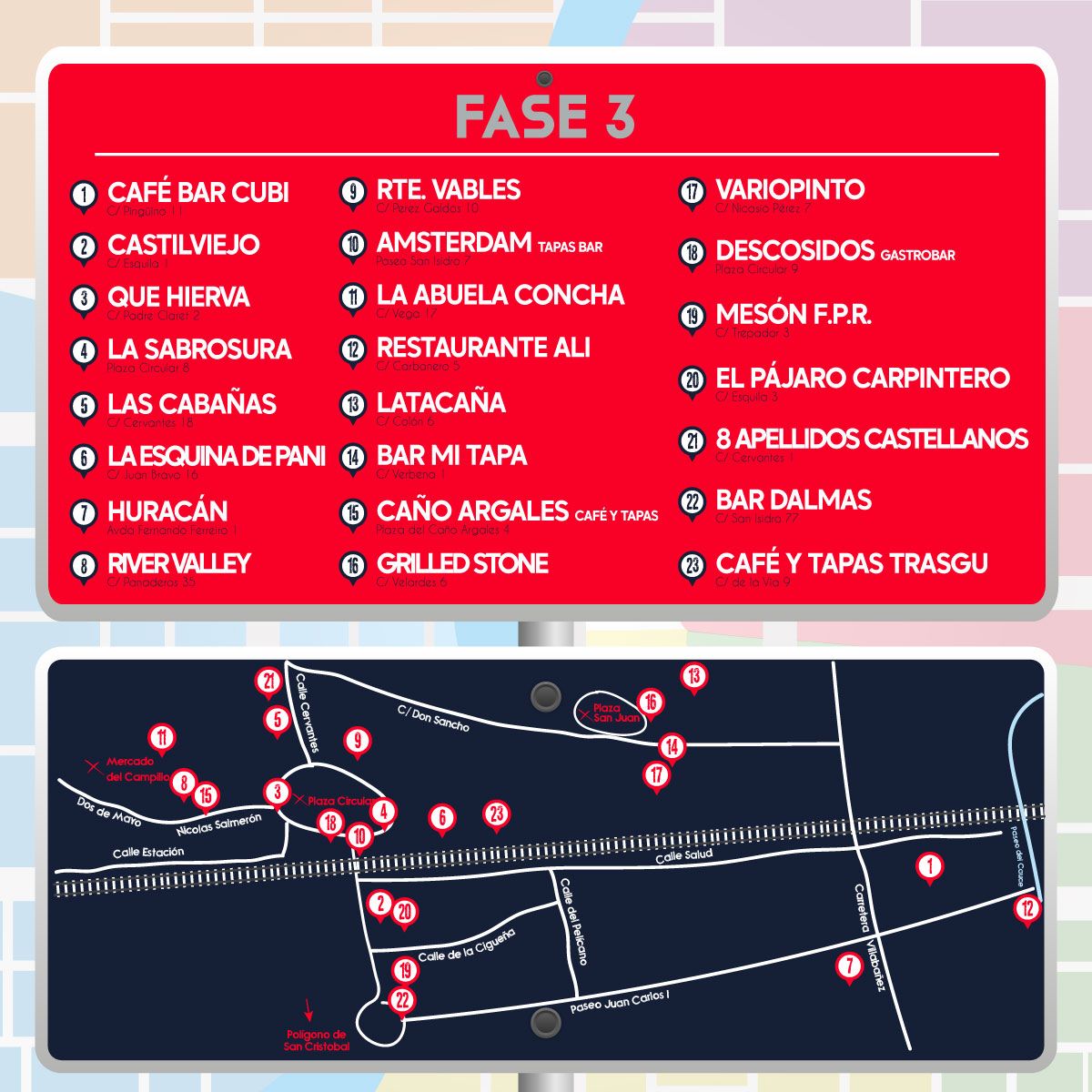 Comienza la FASE 3 del II Concurso de Tapas por Barrios #ValladolidTapasWalk😋

📌Participan 23 bares y restaurantes de Pajarillos, San Isidro, La Circular, San Juan y Caño Argales

📆Puedes probarlas hasta el 28 de mayo

Establecimientos participantes🔗visitavalladolid.com/concurso-de-ta…