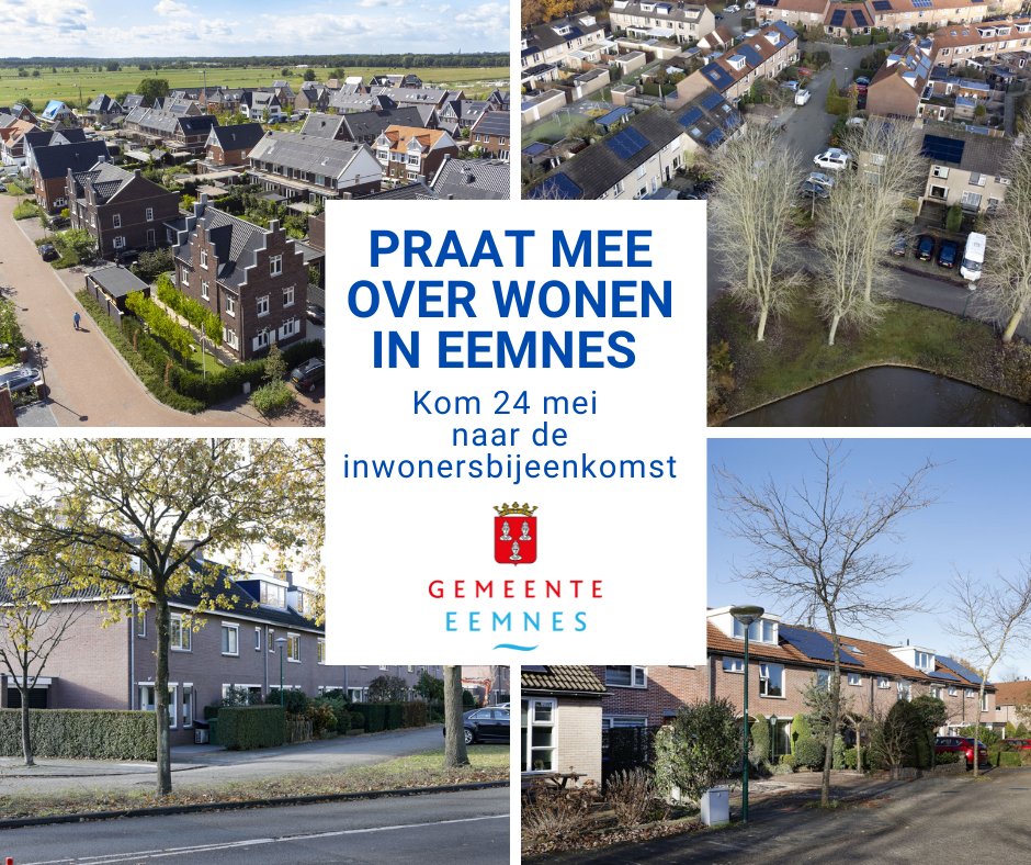 Morgen is in het Huis van Eemnes een bijeenkomst over wonen in Eemnes 🏡. Heb je vragen over wonen in Eemnes of hier juist ideeën over? Kom vooral langs tussen 19.30 en 21.30 uur.