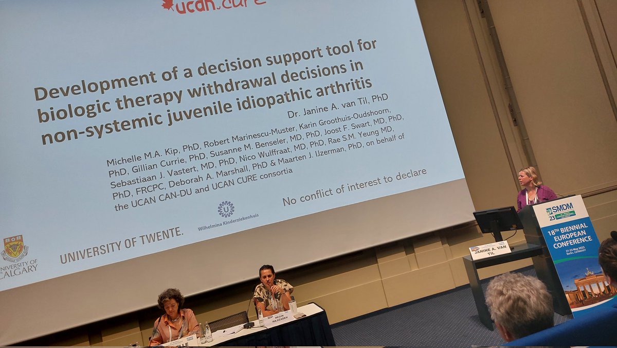 Sibylle Puntscher (@s_puntscher) on Twitter photo Great presentation by <a href="/JaninevanTil/">Janine van Til</a> during the top rated oral presentation session on the development of a support tool for juvenile idiopathic arthritis #ESMDM23 Great presentation by <a href="/JaninevanTil/">Janine van Til</a> during the top rated oral presentation session on the development of a support tool for juvenile idiopathic arthritis #ESMDM23