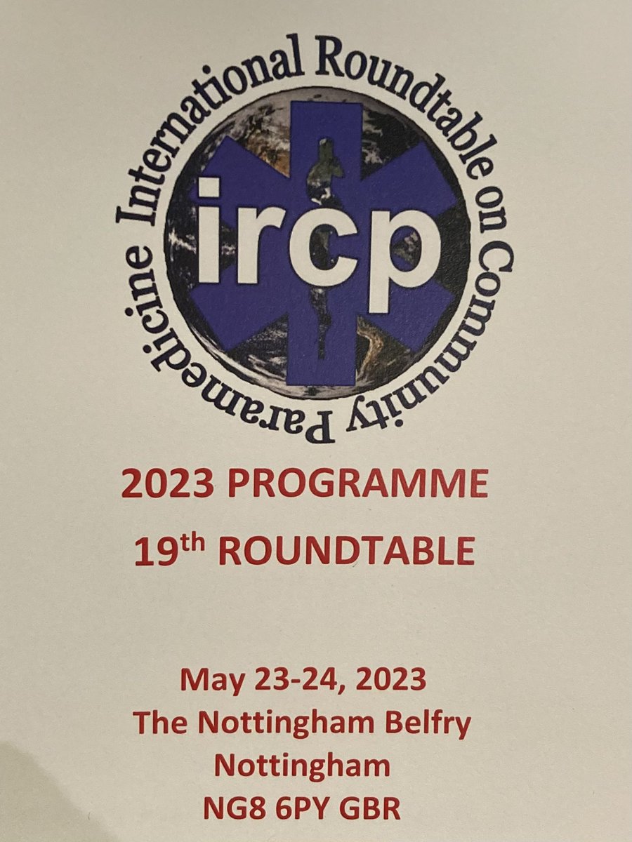 Excited to attend the #IRCP and present on the amazing work that BC Community Paramedics are doing.