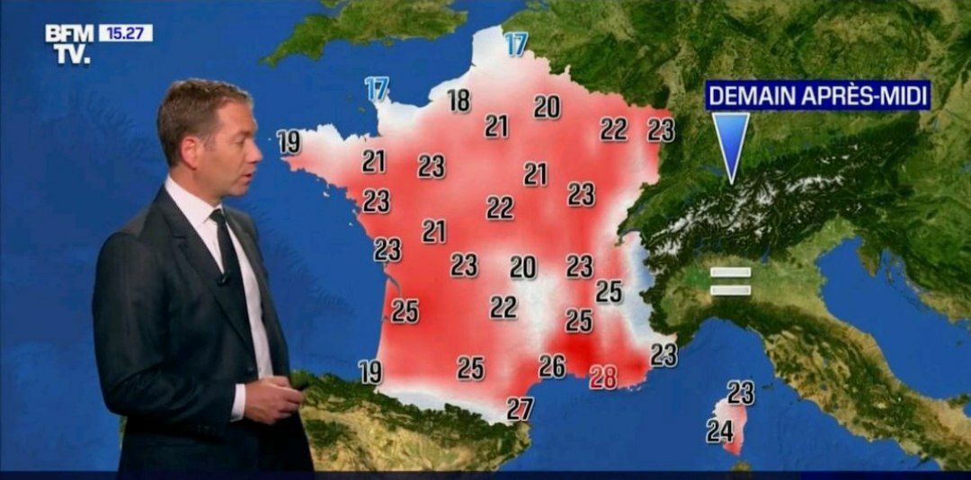 Désormais à partir de 18/20° on est dans le rouge.

Pour les normies, je vous aide, ça veut dire on va tous mourir.

Pour les gens normaux ça veut dire qu'il nous faut redoubler d'effort pour faire connaître la supercherie auprès des normies.