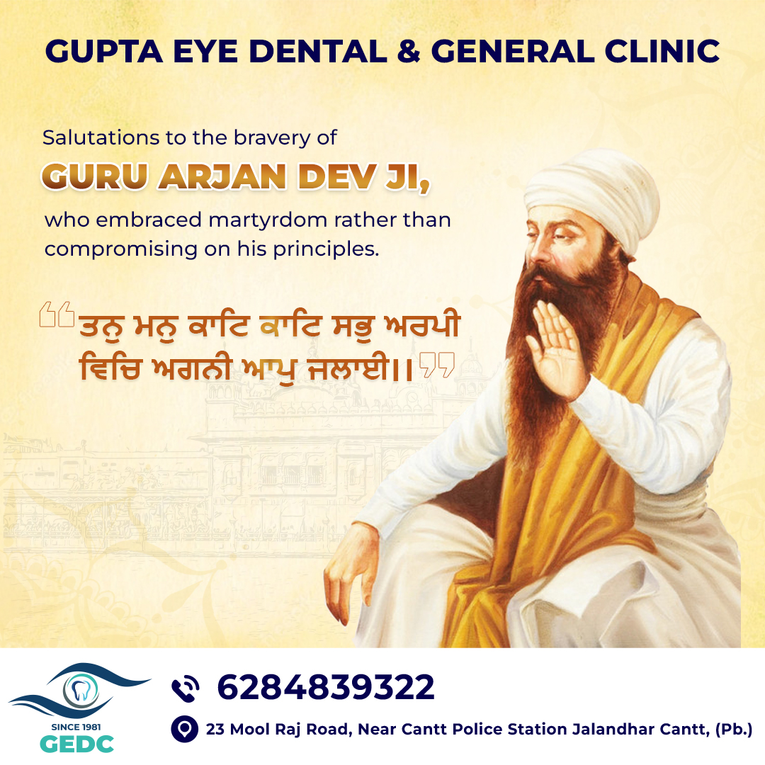 general_clinic's tweet photo. On this Martyr’s Day, let’s pay our humble tribute to the fifth Guru, 𝐒𝐡𝐫𝐢 𝐆𝐮𝐫𝐮 𝐀𝐫𝐣𝐚𝐧 𝐃𝐞𝐯 𝐉𝐢, who always fought for truth and justice. His teachings still live in us.
.
.
#ShaheediDiwas #shaheedi #guruarjundevji #GuruArjanDev #martyrdom https://t.co/bkAXcLhIIv
