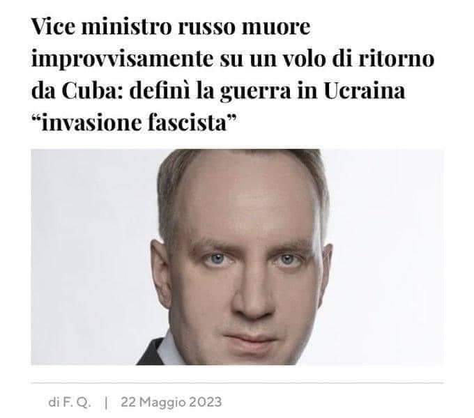 Le morti improvvise di chi contesta l'invasore #macellaioassassino
p.s. forse x questo i #figlidiputin perseverano a non contradirlo
🤡🤡🤡