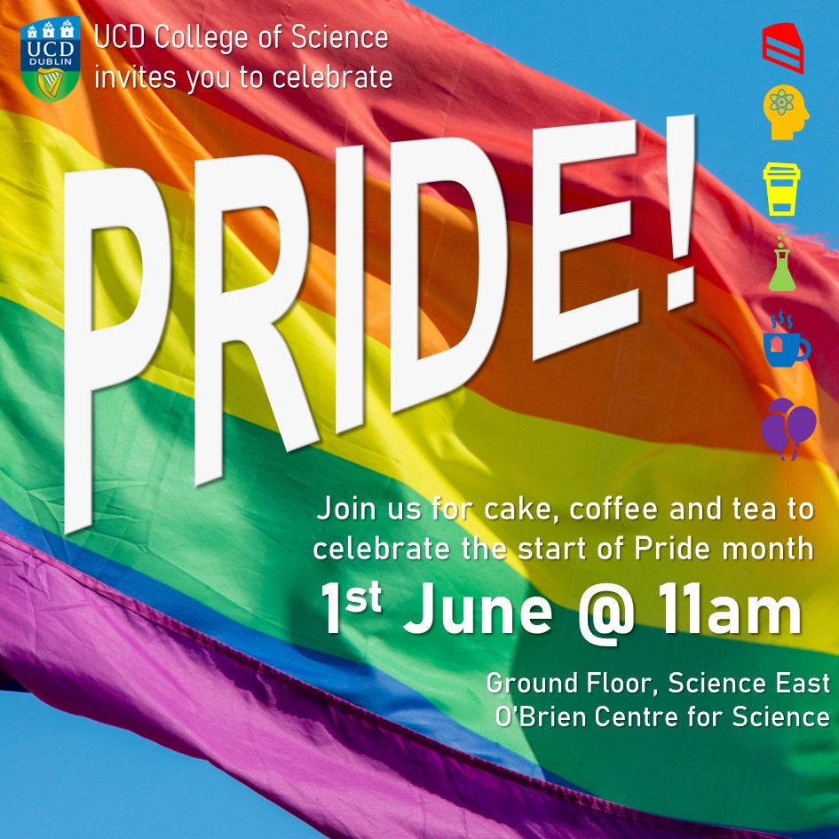 SBES is looking forward to celebrating the diversity and unique contributions of LGBTQ+ community members in the College of Science. Whether you are a student, technical, research or administrative staff, or faculty, come along at 11am on Thursday 1st June!