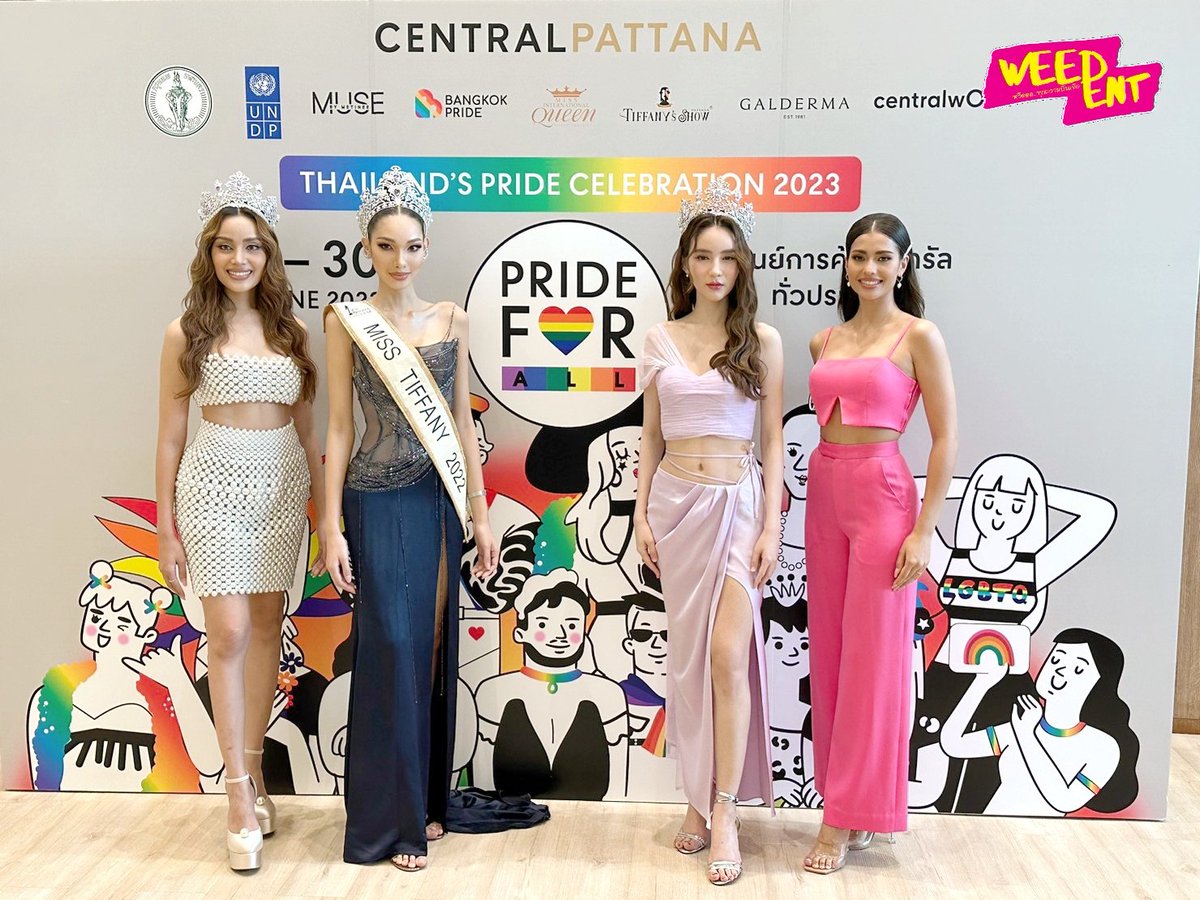 WEED_ENT's tweet image. &quot;คุณชัชชาติ&quot; ผู้ว่าฯกทม. &quot;ลูกเกด-เมทินี&quot; พร้อมสาวงาม &quot;เอสม่อน-กวาง-โยชิ&quot; และ &quot;แอนโทเนีย&quot; ร่วมงานแถลงข่าว THAILAND&apos;S PRIDE CELEBRATION 2023 &apos;PRIDE FOR ALL&apos; @ CTW 🌈✨

#สุดปังพลังPride 🏳️‍🌈  #PrideMonth2023 #PrideForAll #CentralPattana #เอสม่อน #กวางอริสรา #โยชิรินรดา #แอนโทเนีย