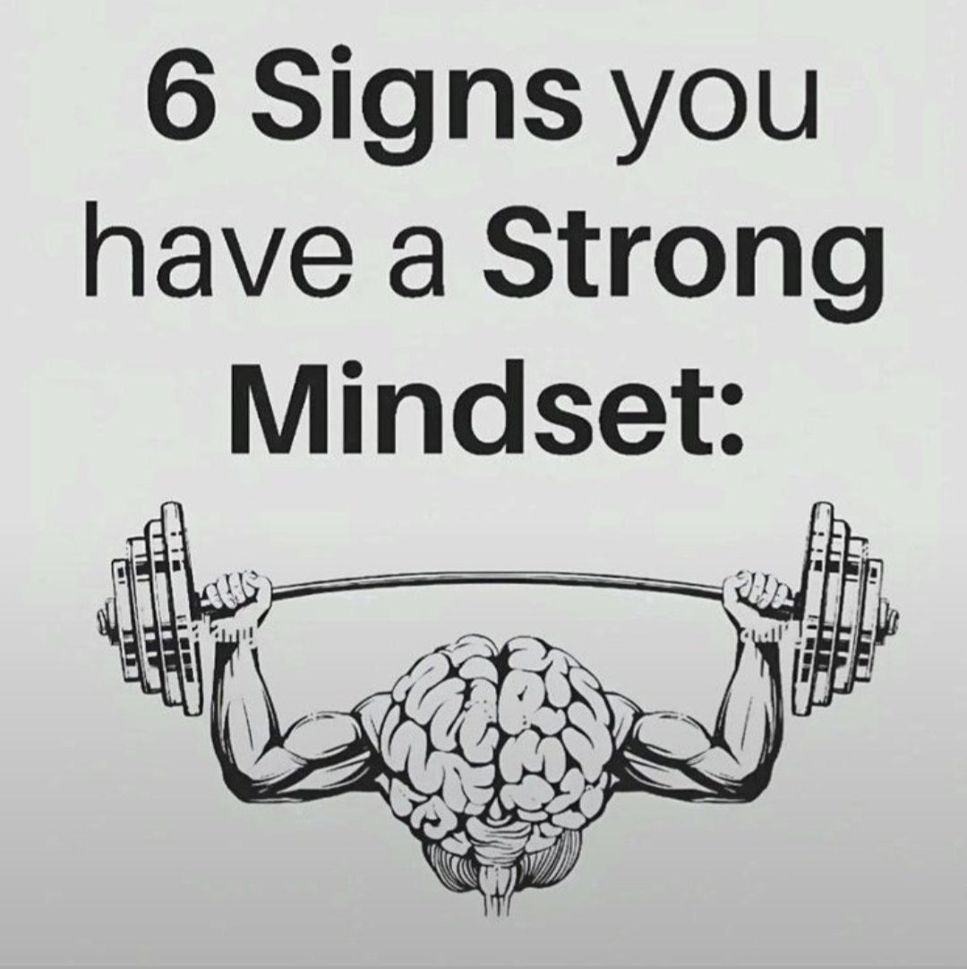polymath_os's tweet photo. 6 Signs You Have A Strong Mindset... https://t.co/v0Fb1eWRiM