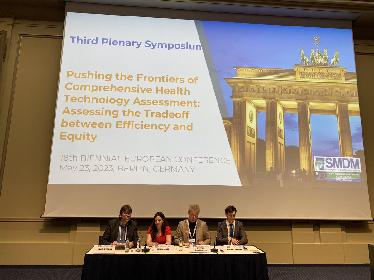 Society for Medical Decision Making (SMDM) (@socmdm) on Twitter photo #esmdm23 “We know as a society how to integrate benefits harms and cost. There is a movement to integrate a forth domain: equity, and distribution of justice amongst society. This session does not just consider it, but integrate it in health decision frameworks.” - <a href="/UweSiebert9/">Uwe Siebert</a> #esmdm23 “We know as a society how to integrate benefits harms and cost. There is a movement to integrate a forth domain: equity, and distribution of justice amongst society. This session does not just consider it, but integrate it in health decision frameworks.” - <a href="/UweSiebert9/">Uwe Siebert</a>
