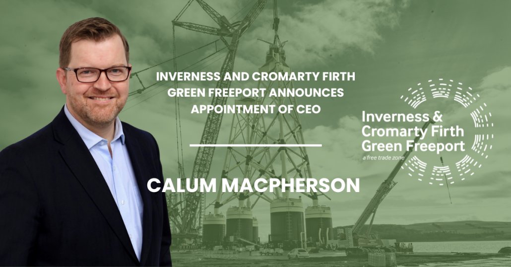 RT @icf_freeport: We are delighted to announce the appointment of Calum MacPherson as CEO for the Inverness and Cromarty Firth Green Freeport (ICFGF). Read the full story here: bit.ly/43bVSRA