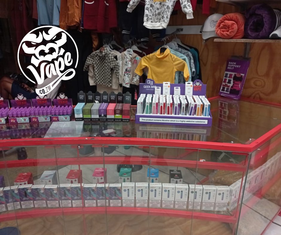 VapeZw's tweet photo. For your convenience, we have set up a #VapeStation at Eastgate Market Shop I2οΈβ£3οΈβ£. Now you can get your favourite e-liquids and disposable vapes from our wide range of flavours, conveniently in the CBD. Visit usβΌοΈ
#SpoiledForChoice https://t.co/dtMrTMaSm7