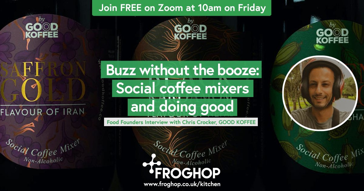 Tasting good and doing good: Hear how @GOODkoffee created their delicious socially uplifting coffee mixers at 10am on Friday. Register free at buff.ly/3OzNabS

#drinksbusiness #beverages #noalcohol #lowalcohol #alcoholfree #drinks #entrepreneur #founder @workforGOODuk