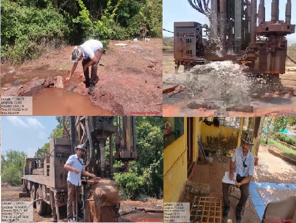 High yielding EW of 141.6 m bgl depth was drilled at Abloli village, Guhaghar block, Ratnagiri district, Maharashtra.The cumulative discharge is 25.05 lps. The aquifer is Fractured Basalt. Static Water Level was 1.98 mbgl. Prepared lithologs and PYT of 60 minutes was conducted.