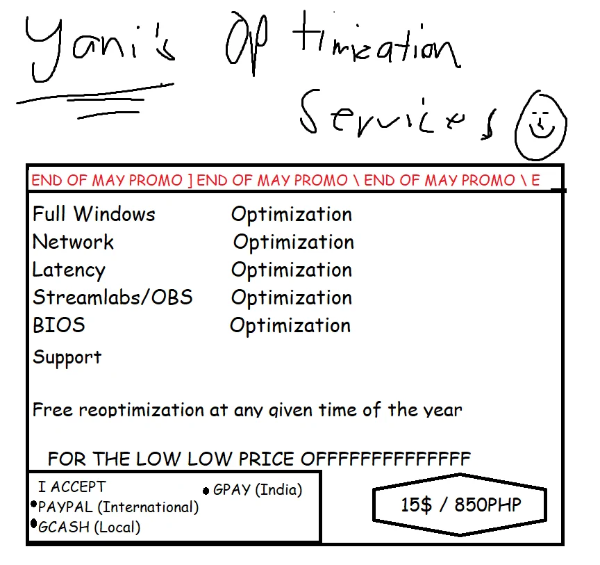 bro just get your pc optimized by me and I swear you won't regret it