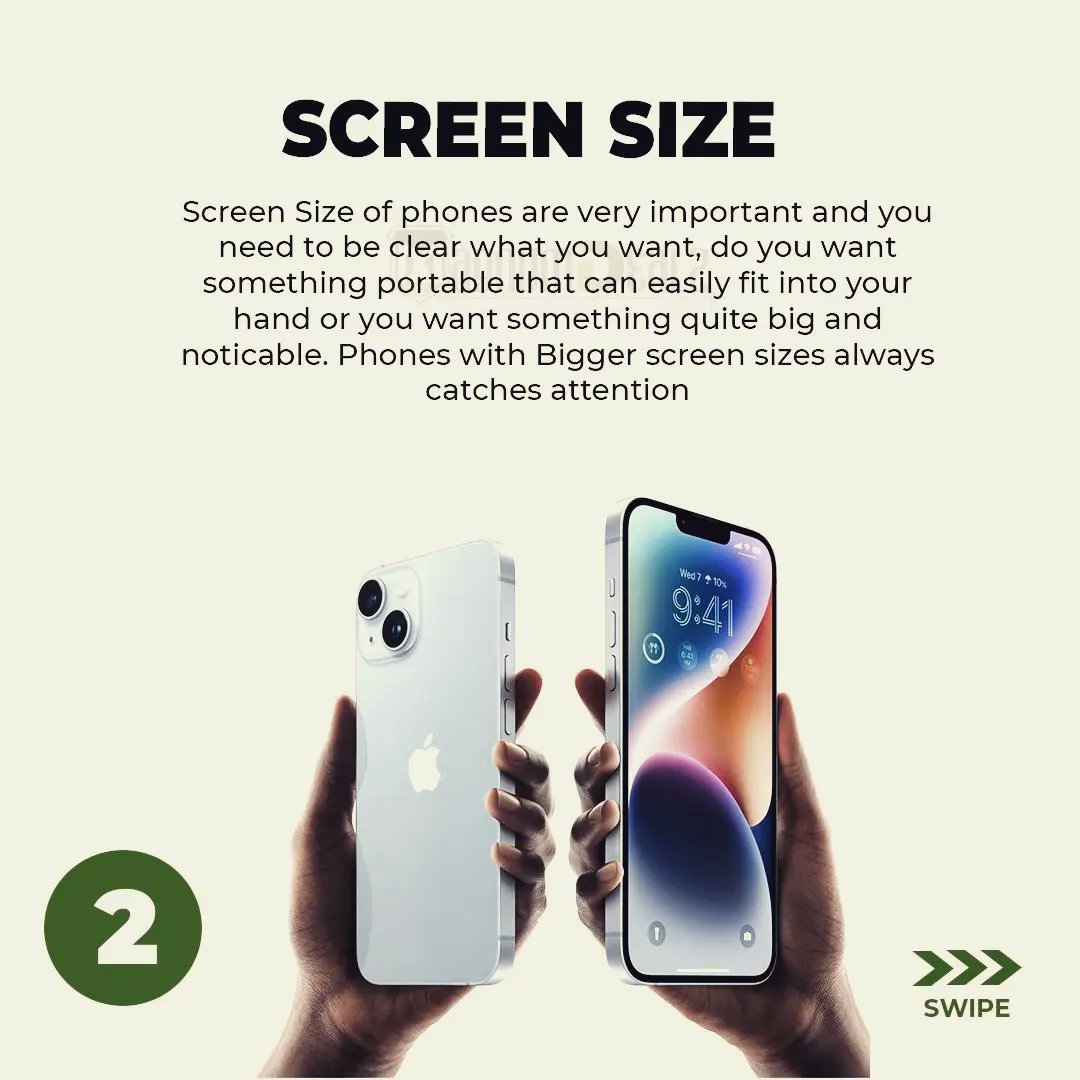 MagnumDealzNG's tweet image. knowing what to look out for when getting a new phone is very important.
Swipe to see the major things you should look out for!
#techgist @_DammyB_