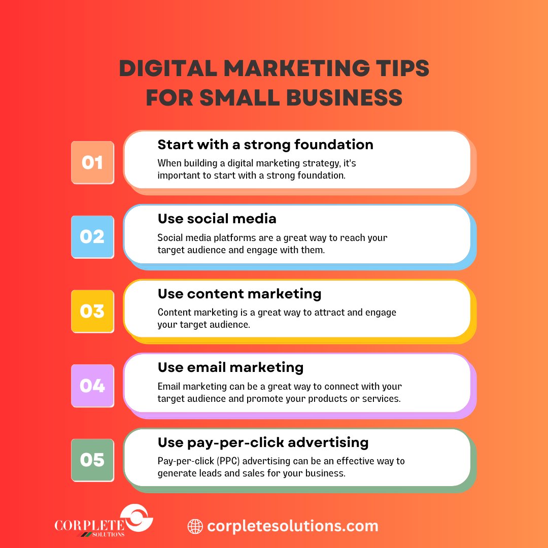 corplete's tweet photo. 📣 Boost your small business with these top digital marketing tips! 🚀💼 Stay ahead of the competition and maximize your online presence with effective strategies and tactics.
 #corplete #marketing #dubai
#DigitalMarketingTips #SmallBusinessSuccess #OnlineMarketingStrategies https://t.co/lWEHRh6KUi