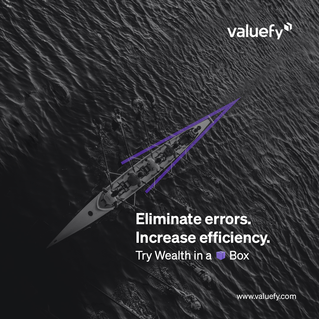 Valuefy's tweet photo. Valuefy's Wealth in a Box automates tasks, reduces errors, and boosts efficiency in wealth advisory services. Focus on business growth while our platform handles trade confirmation, portfolio reconciliation, and fee calculations.

https://t.co/h2i5MTxtNq https://t.co/en1vPa69Uc