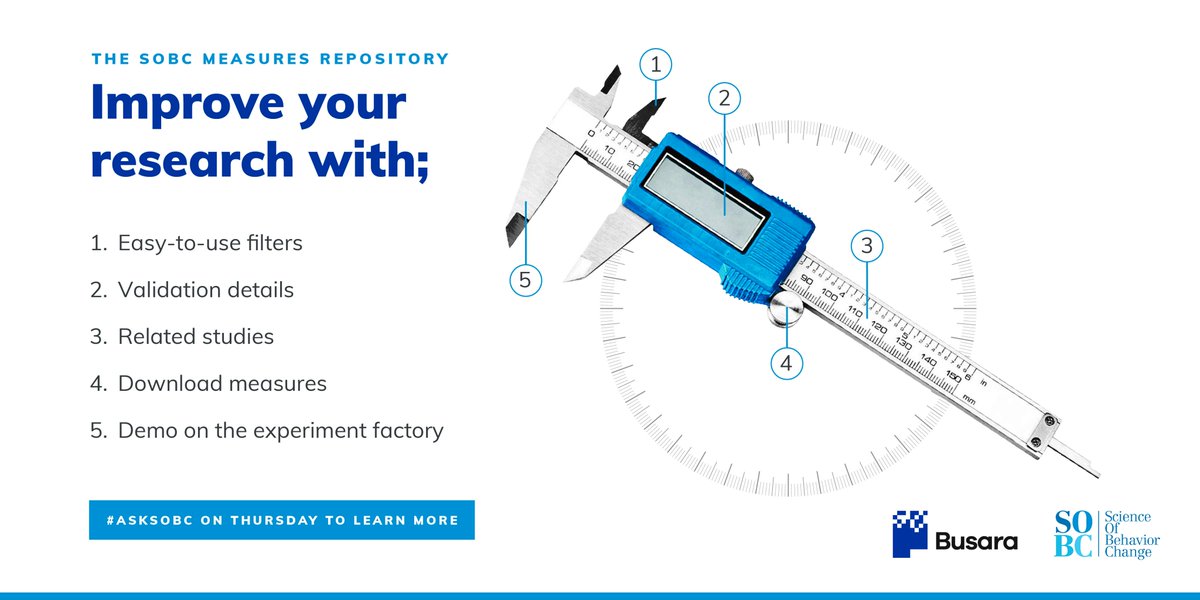 It is the dream of every #researcher to conduct flawless studies, and having the right tools is a sure way to achieve this. The <a href="/SOBC_RCC/">SOBC</a>  measures repository provides the tools you need to conduct meaningful #research.