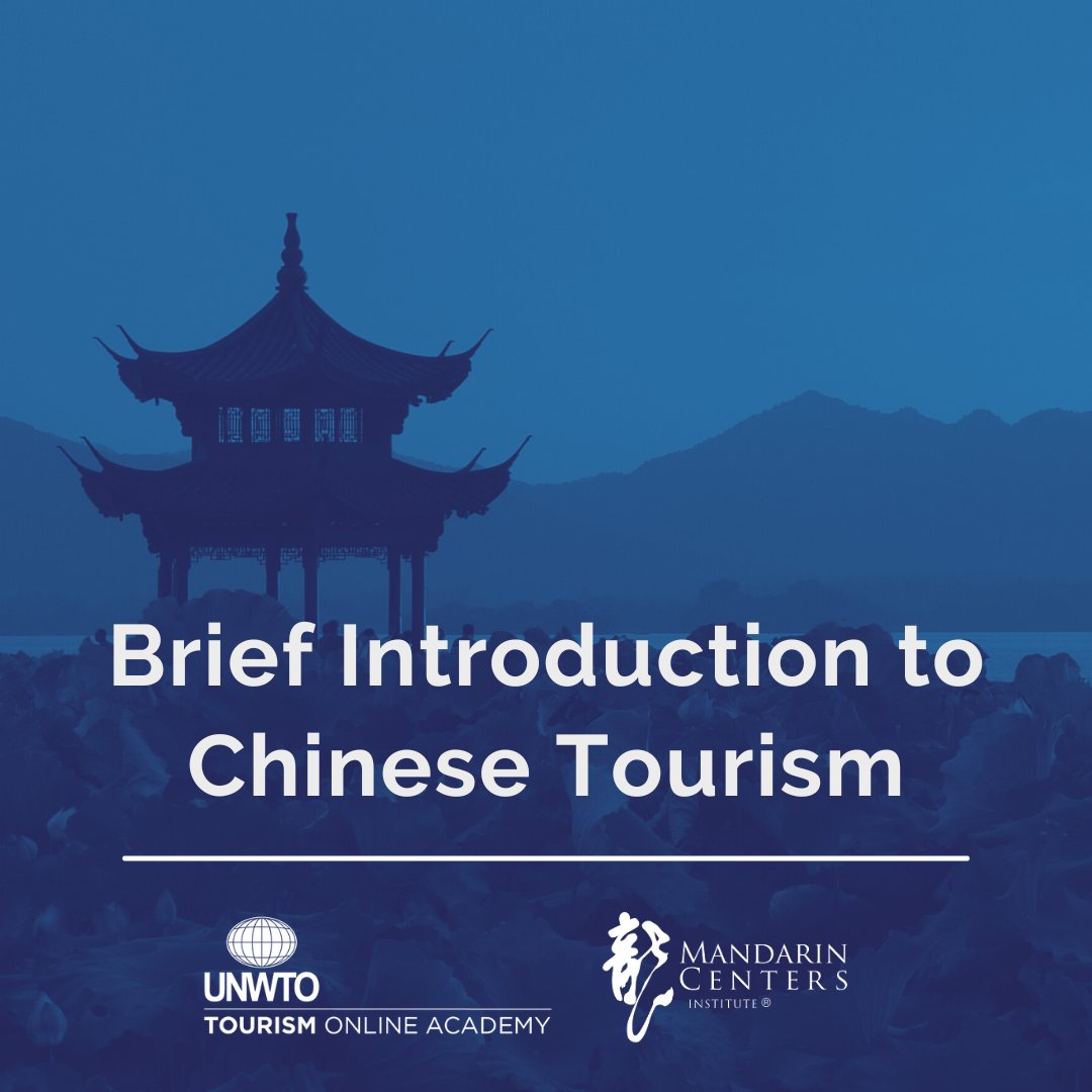 📢 New Course in the @unwto #tourismonlineacademy ! 

‘Brief Introduction to #chinese Tourism’ 

There you can:
🔹 Get a practical knowledge about Chinese tourism 
🔹 Basics of Chinese geography, history and culture 
🔹 how to communicate 
unwto-tourismacademy.ie.edu/product/brief-…