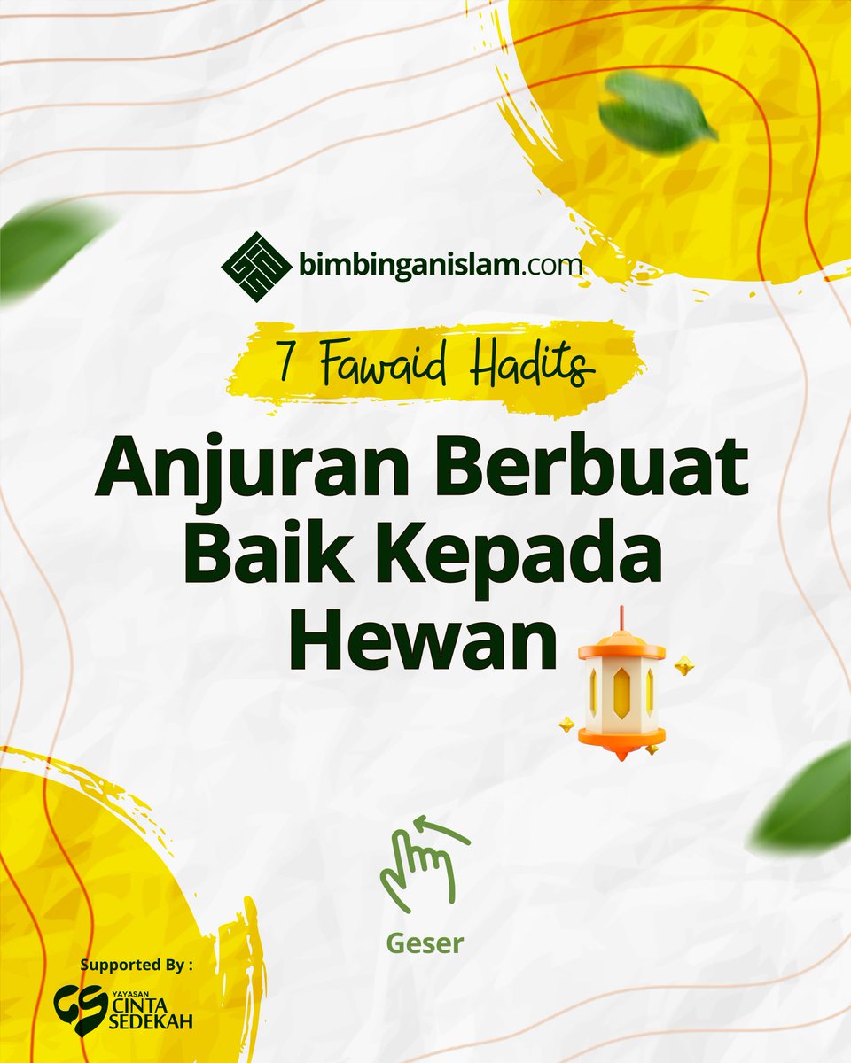 bimbingan_islam's tweet photo. 7 Fawaid Hadist

Anjuran Berbuat Baik Kepada Hewan

Baca selengkapnya: 
https://t.co/AwfqQiP6tF

__________________
https://t.co/sQ7FFy6rYd | Follow IG, FB, TWT, TG, YT : Bimbingan Islam https://t.co/akaS8k3HNE