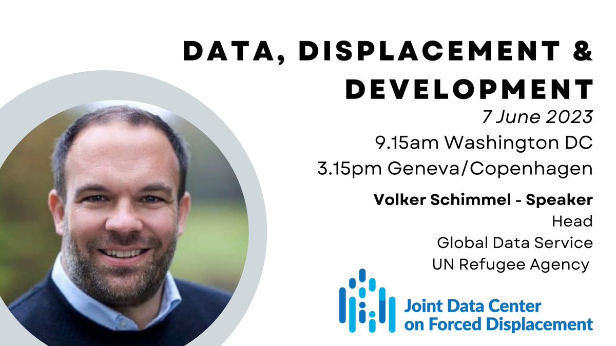 Leaders on #migration, #refugees and #internaldisplacement will discuss how data can support development on 7 June. 
Register now to join online ➡️tinyurl.com/4xatf4pt.
