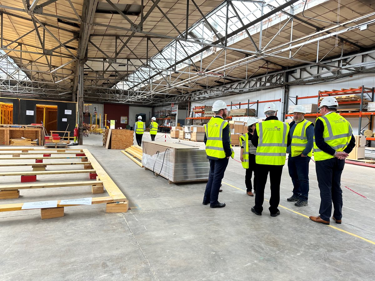 Last week, we welcomed senior directors and heads of service from the Scottish Federation of Housing Associations (SFHA) and the Scottish Government Local Government and Housing Directorate to our manufacturing facility in Cumnock. #modularconstruction #MMC #morehomesscotland