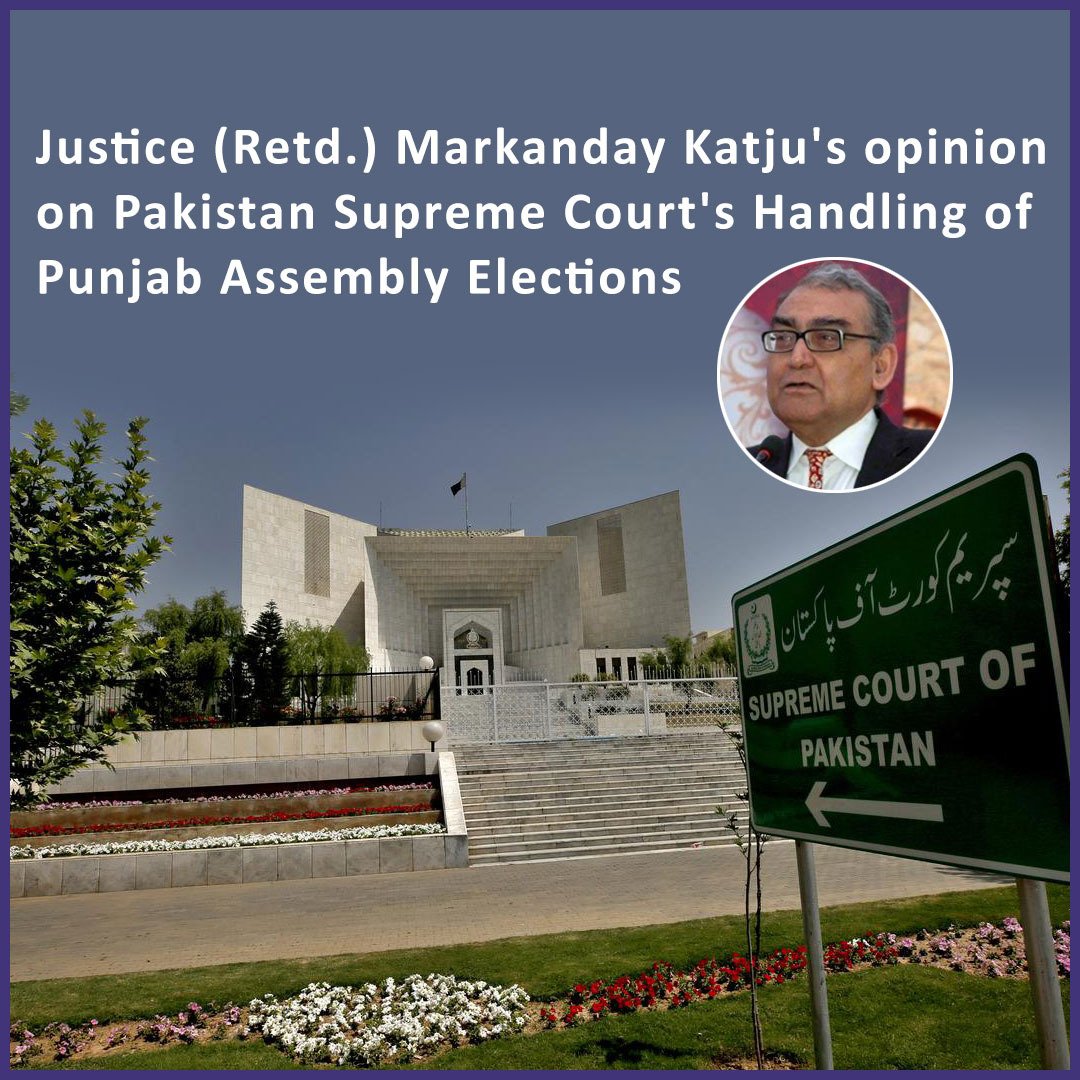 Soo_Legal's tweet photo. Justice (Retd.) Markanday Katju's opinion on Pakistan Supreme Court's Handling of Punjab Assembly Elections
For More - https://t.co/MWkvK7oZBq
#Justice #Markanday #Katju #PakistanSupremeCourt #Punjab #AssemblyElections #lawyer #legalhelp #SoOLEGAL https://t.co/7I6kjMG7cV