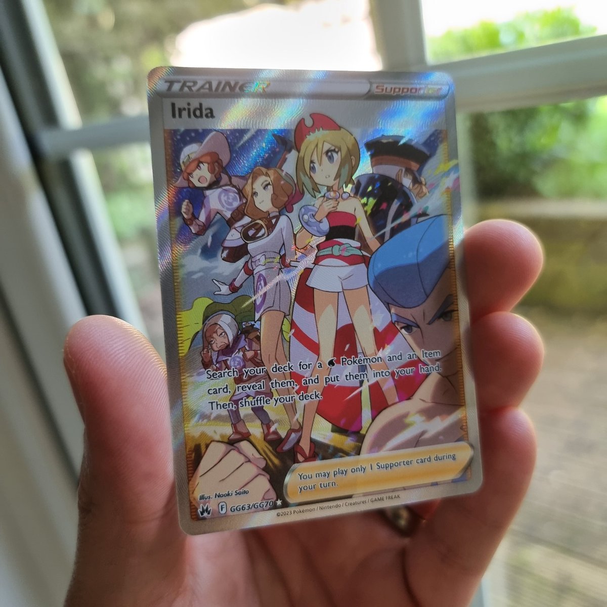 So I opened my first "waifu" Pokemon card, a right of passage. So I opened my first "waifu" Pokemon card, a right of passage.