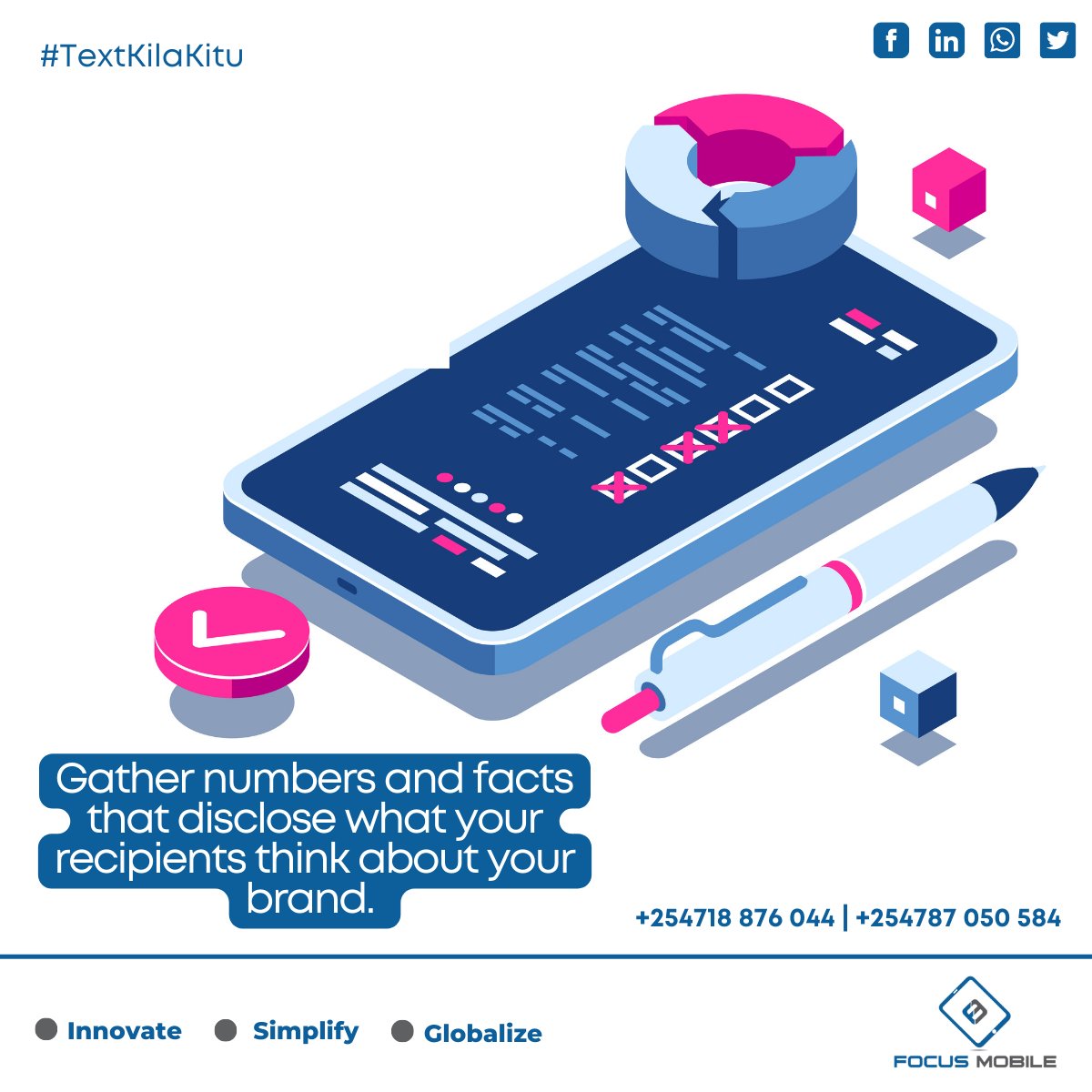 SMSLeopard's tweet photo. You have been building a relationship with your recipients with #SMS. Take advantage of the #Survey feature on the SMSLeopard to identify your recipient's pain points & how you can better serve them. Get connected: https://t.co/IBONP7uPZg #SMSLeopard #TextKilaKitu https://t.co/cfRshYcbRv