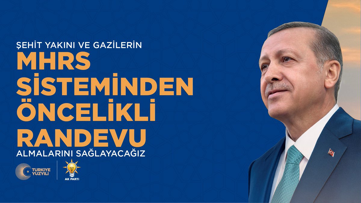 Şehit yakını ve gazilerin MHRS siteminden öncelikli randevu almalarını sağlayacağız.

#DoğruAdımlarlaYolaDevam
#DoğruAdam