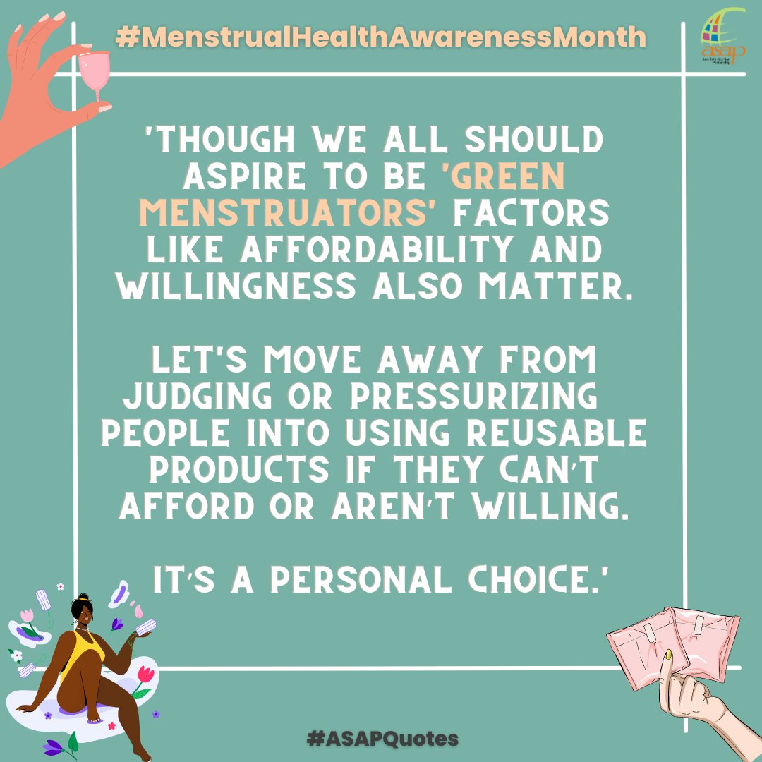 asapasia's tweet photo. #Menstruators already have to face considerable barriers & cultural stigmas, so though in light of #climatechange all of us who can, should make a greener choice, but let's be mindful of our privileges before we police other's choices
#MenstrualHygieneDay #menstruation https://t.co/IjdTGWkRZN