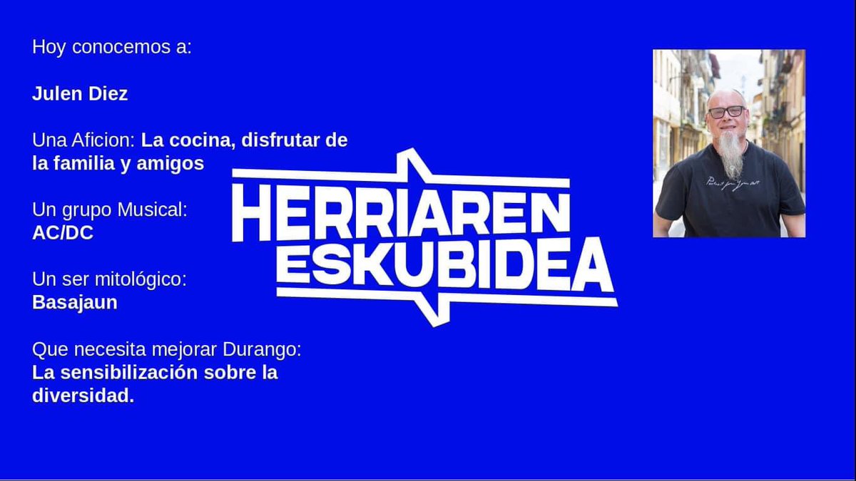Ezagutu gure zerrenda
¿Quieres conocernos?
#NiVitoriaNiMadrid #decidir #28M #trabajo #inklusioa #equipo #mugikortasuna 

Durangoko Udalean gehiengoaren ahotsa izan nahi dugulako.

El derecho a decidir en Durango Herriaren Eskubidea delako.
La voz de la mayoría en Durango.
