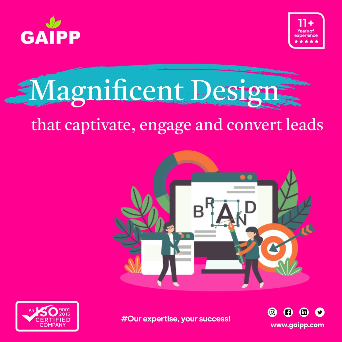 GaippPvt's tweet image. Unleash the Power of Design to Define Your Brand!
At Gaipp, we believe that design is more than just aesthetics; it&apos;s the language that speaks volumes about your brand. 
Contact us today - gaipp.com/contact-us
#DesignThatDefines #UnleashYourBrand #Gaipp #VisualIdentityMastery